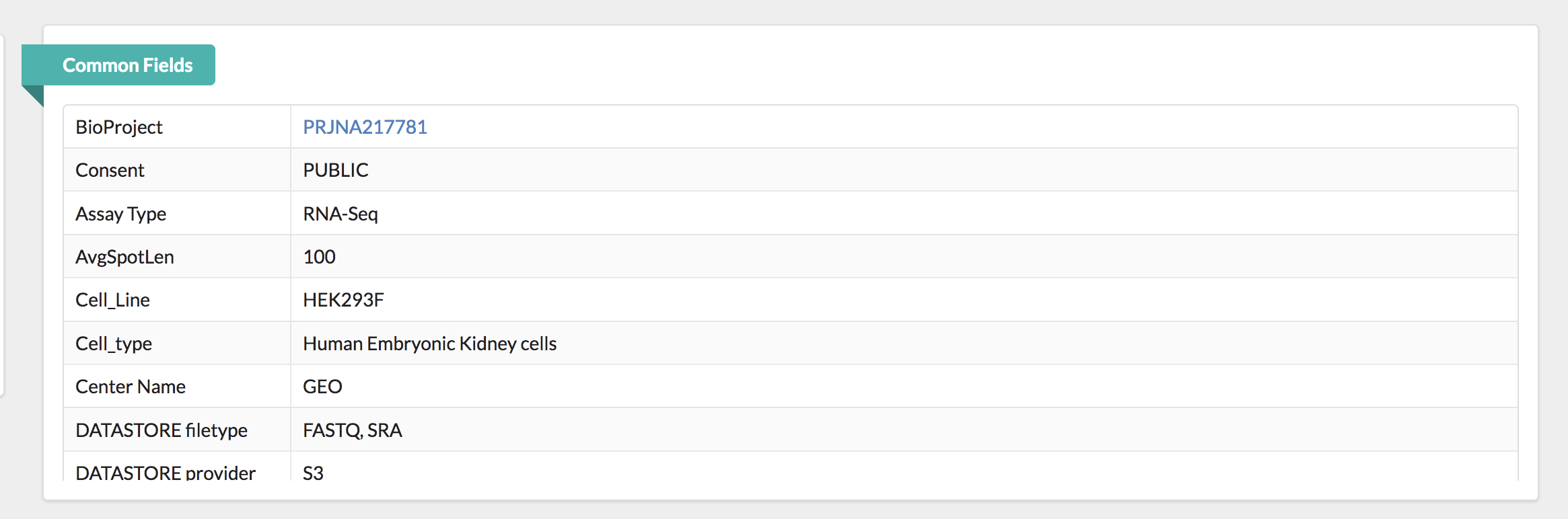 Run Selector Table
